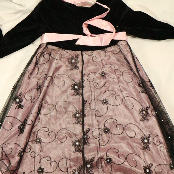 AMY BYER Rhinestone Lace Layered Skirt A-Line Dress Sz 6X - Picture 6 of 8